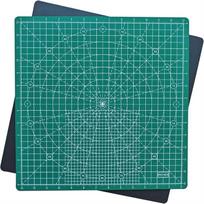 A96K-Rotating Cutting Mat Self Healing Cutting Mat For Quilting,Sewing Supplies Mat With 360 Degree Rotating Anti-Slip Base blue