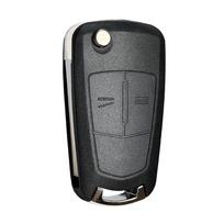 Replacement With Z Groove For Opel Vauxhall Corsa D Astra H Zafira B Vectra C Signum Meriva Flip Remote Car Key Shell Case Cover 2 Buttons gray