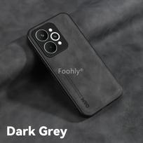 Nubuck Leather Shockproof Magnetic Case for Realme 15 Pro 5G Protective Cover Back Shell Coque Funda realme 15 Pro tamsiai pilka spalva