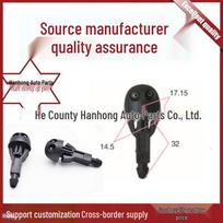Windshield Washer Nozzle for Toyota Aygo, Citroën C1, and Peugeot MK1 C23 black