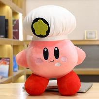 Didelis Animacinis Anime Kirby Pliušinis Žaislas Japoniško Stiliaus Figūrėlė Šefas Kirby Braškinis Rožinis Širdies Pliušiniai Žaislai Minkšta Pagalvė Dovanos Mergaitei 30cm pink