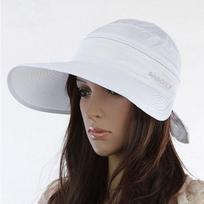Women Ladies Anti-UV Foldable Outdoor Cap Sun Hat Beach Hat Wide Brim balta