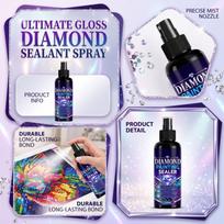 Sealant Spray - Fast Drying Clear Protective Coating for Finished, Enhances Brightness and Seals Diamonds in Place, 100ml (1 Pack) One Size gray