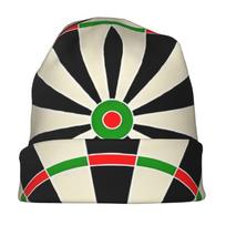 ZLIENSZUS Smiginio lenta - Teminė kepurė su pomponu - Šiuolaikiška suaugusiųjų naujovė, tinkama gatvės stiliui, laisvalaikio aprangai ir vakarėliams, stilinga smiginio lenta laisvalaikiui o One Size beige
