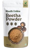 Shudh Online Reetha Powder for Hair Growth | Soapnut Kunkudukai powder, Aritha, Ritha (200 Grams) - Herbal wash, Scalp treatment, Skin care (Edib black