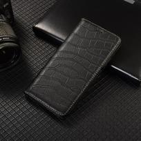 Originalios odos telefono dėklas, skirtas Samsung Galaxy A12 A22 A32 A42 52 A72 A12 A23 A33 4G 5G, su krokodilo pilvo rašto atverčiamu dangteliu Galaxy A23 5G black
