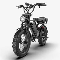 Elektrinis dviratis Fat Bike BK20 20 colių – 750 W variklis, 48 V 20 Ah baterija, 80 km nuotolis, dviguba pakaba