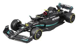Bburago Petronas F1 Team W14 44 Hamilton with Figure Finished Model BUR28037H 1/24 Mercedes-AMG (2023) E-Performance No. L. (Window Box) black