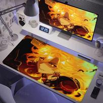 Anime Pads Genshin Impact Mavuika electronic sports Game Large size HD Printing Computer Lock edge gaming accessories Mouse Pad 30x80cm white