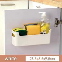 Adhesive Cabinet Door Organizer, Under Sink Storage Shelf for Kitchen Bathroom Office Garage Craft Room Household Space‑Saving Storage Supplies 1 Pc balta