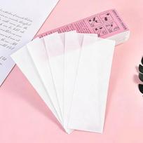 10/50/80/100Pcs Wax Paper Professional Hair Removal Waxing Strips Non-Woven Fabric Waxing Papers Depilatory Beauty Tool Removal 10Pcs white