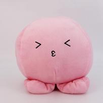 Cute Pink Octopus Plush Toys Stuffed Chubby Flower Octopus Pendants Doll Funny Keychain Bags Decor Desktop Companion 10cm pendnat pink