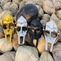 4 vnt. MF Doom Kaukė Vakarėliui Doom Kaukė Riboto Leidimo Mad Villan Gladiatoriaus Veido Kaukė Reperio Cosplay Aksesuaras Geriausia Dovana black
