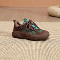 Vienas batas Moteriški Rudens Naujiena Retro Universalūs Sportbačiai Madingi Storas Padas Apvalus Pirštas Minkšta Oda Laisvalaikio Vienetiniai Batai 40 beige