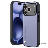 Odinis dėklas iPhone 17 Pro Max 15 16 17Pro dėklui Prabangus pluošto tekstūros PU odos apsauginis dangtelis iPhone 17 dangteliui for iPhone 15 Plus