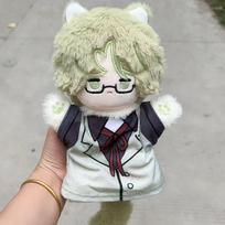 Anime Bungou Stray Dogs Pliušinė Rankinė Lėlė 25CM Dazai Osamu Nakahara Chuuya Minkšti Kimšti Pirštinės Žaislai Gimtadienio Dovana