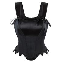 Moteriškos seksualios krūtinės spalvos korseto viršus su raišteliais su gėlėtais raštais Push Up Crop Tops Vintažiniai vakarėliams skirti klubiniai drabužiai L juoda
