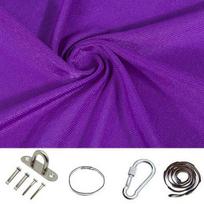 Spalvingas sensorinis sūpynių hamakas vaikams - 280x150 Elastinga kabanti kėdė vidaus/lauko naudojimui purple