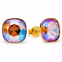 Diamond Sky Jewelry Sidabriniai auskarai „Glare (Light Colorado Topaz Shimmer)“ su Swarovski® kristalais