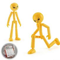 3D Printed Jointed Dummy Action Figure DIY Assembly Movable Robot Red Translucent Toy Scale Ratio Model Gift Present yellow