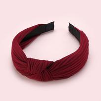 Women All-Match Vintage Bohemian Headbands, Paisley Floral Decorative Hair Bands vyno raudonos spalvos