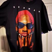 Dennis Rodman shirt black color Reprint Unisex T shirt Men Women S-5XL Unisex T-Shirt S red