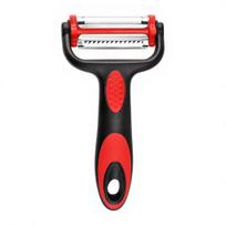 3-in-1 Peeler with Double-Knife Design Shredding Scraping Ergonomic Anti-Slip Handle Lightweight Portable Fruit Vegetable Peeler Kitchen Tool juoda