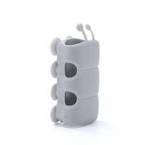 Movable Shower Head Holder With Suction Cup Adjustable Reusable Silicone Punch-Free Shower Holder Bathroom Hooks Accessories as the picture gray