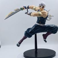 Demon Slayer Anime Figure Uzui Tengen Combat Pattern Decoration Model Pvc Action Figure Statue Toys For Kids Gift gray