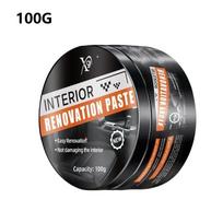Car Plastic Restorer Interior Leather Dashboard Trim Polish Repair Coating Black Gloss Renew Agent 100G gray
