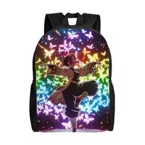 Demon Slayer Anime Backpack Nezuko Kamado Print Student School Bag Teen Girls Travel Rucksack Casual Daypack Mochila Gift brown