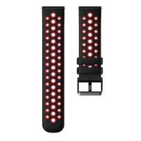 22 mm dirželis Xiaomi Watch 2 Pro/S3 4 sportiniam kvėpuojančiam laikrodžiui, pakeičiamas dviejų spalvų dirželis su apvalia skylute Xiaomi Watch 2 Pro black