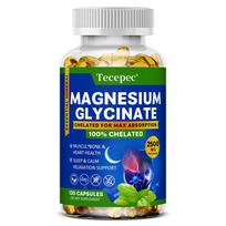 Magnesium Glycinate Chelated Capsules, 2500mg Per Serving, 120 Capsules, 60‑Day Supply, Dietary Supplement 120 Capsules