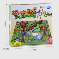 3D Snakes and Ladders Board Game Kids Educational Toys Parent-child Interactive Desktop Chess Family Party Puzzle Game for Kids