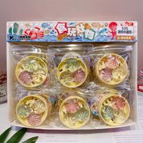 Mini koldūnų minkštas rinkinys su garintuvu - Minkštas kristalinis Fidget sensorinis žaislas vakarėlio dovanėlėms white