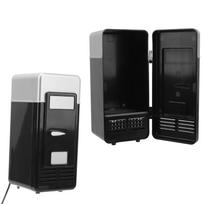 Mini vienos kameros šaldytuvas, įkraunamas per USB, nešiojamas, mažo triukšmo, energiją taupantis, aušinantis, puslaidininkinis šaldytuvas gray