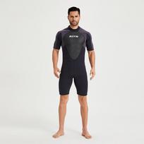 Mens 3mm Neoprene Shorty Wetsuit Snorkeling Diving Surfing Winter Warmth UV Protection Small black