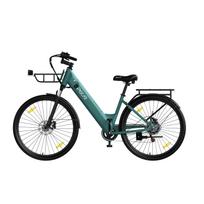 Pixar C1 PRO is a high-performance urban e-bike,250W high-speed brushless motor,36V 18Ah battery,27.5 tires,hydraulic brakes,front fork suspension. mėlyna