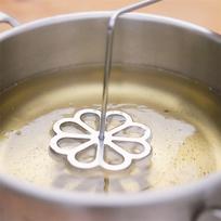 1PC Aluminum Alloy Non-stick Spoon Frying Mold Rosette Cookie Waffle Cake Ring Mold Shredded Carrot Cookie Kitchen Baking Gadget beige