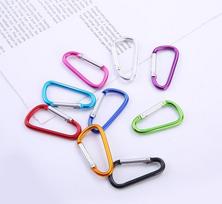30ml/50ml/60ml PETG Plastic Flip-Top Carabiner Hand Sanitizer Sample Bottles white