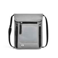 Multifunctional Passport Holder & Travel Bag - RFID, Large Capacity, Portable Document & Ticket Organizer Pouch šviesiai pilka spalva
