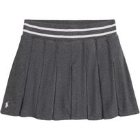 Polo Ralph Lauren Klostuotas medvilninis trikotažinis mini sijonas Vaikų sijonai 313979023-002 L gray
