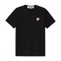 Comme Des Gar Ons Play Gold HearT Wappen T shirT Ax T216 051 AX-T216-051 1 (XS) gray