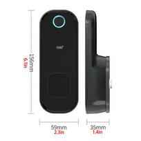 App Wifi Password Passcode Rfid Card Electronic Lock Keyless Door Waterproof Fingerprint Door Lock Waterproof Outdoor Gate Lock black