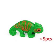 Animals Cute Sheep Goat Cow Pig Dog Chicken Livestock Figures MOC Building Blocks Toys for Children Gifts DIY Toy Animal Part green