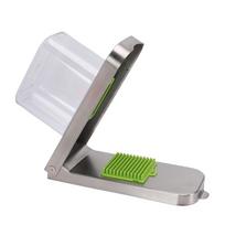 Vegetable Chopper Stainless Steel Multifunctional Food Onion Chopper with Container Kitchen Gadgets white