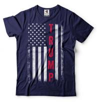 Trump Flag Tshirt Usa Patriotic Flag Tee Donald Trump Tees Pro Trump Shirt Unisex T-Shirt XL black