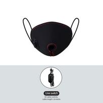 Red Light Therapy Nasal Massager Wrap Around Heated Mask Rapid Heating Stuffy Nose Rhinitis Relief Breathable Unisex Nasal Cover EU-Plug black