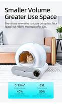 Tonepee fully automatic intelligent cat litter box self-cleaning Arenero Gat Gat 65L application controls pet cat toilet mat tray deodorizer 480*516*505mm balta