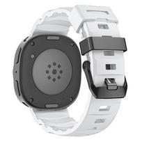 Sports Silicone Band For Samsung Galaxy Watch 8 44mm 40mm Accessories pulseira Bracelet Correa Galaxy Watch 8 Classic 46mm Strap Galaxy Watch 8 44mm balta